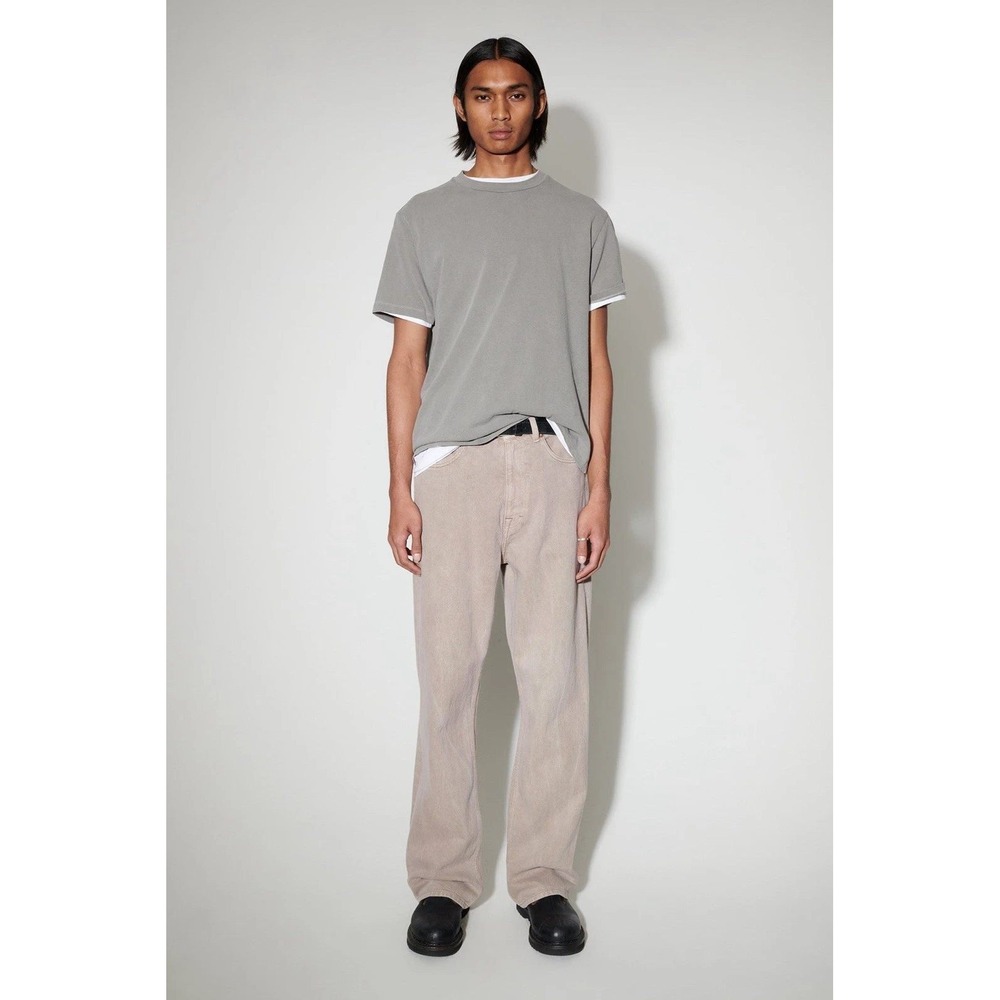 Our Legacy Third Cut Wide Leg Jeans Mens 31 Beige Pink Cast Chain Twill